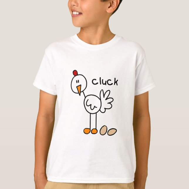 Stick Figure Chicken Tshirts and Gifts (Front)
