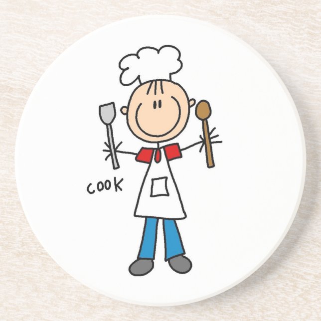 Stick Figure Cook Coaster (Front)
