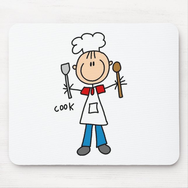 Stick Figure Cook Mouse Pad (Front)