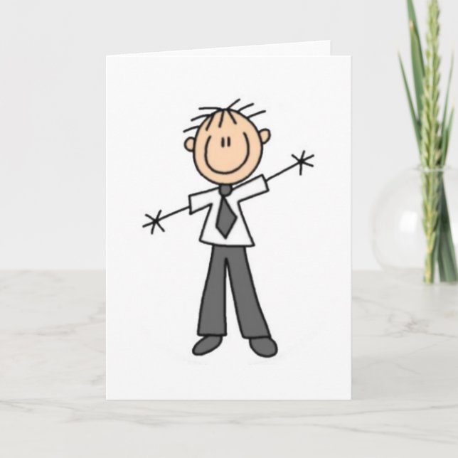 Stick Figure Dad Card (Front)
