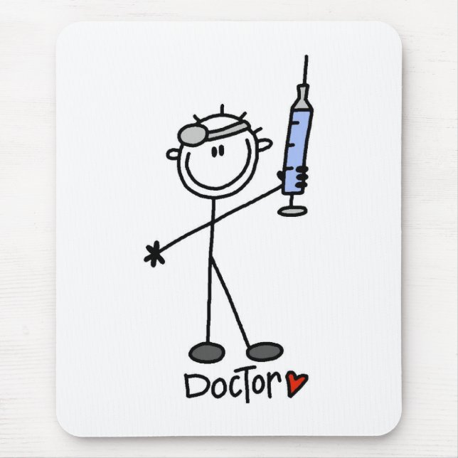 Stick Figure Doctor Mouse Pad (Front)