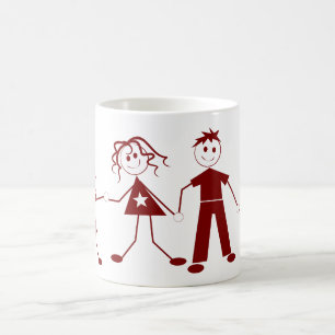 Stick Figure Family Coffee Mug