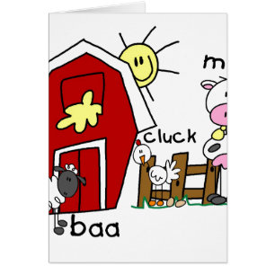 Stick Figure Farm Animals