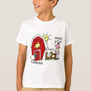 Stick Figure Farm Animals Tshirts and Gifts