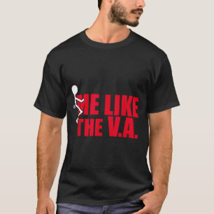 Stick Figure Fck Me Like The Va Funny Veteran Dark T-Shirt
