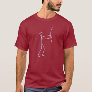 stick figure fisherman T-Shirt