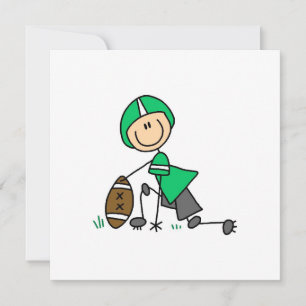 Stick Figure Football Green