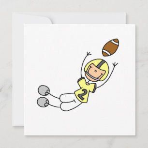 Stick Figure Football Yellow