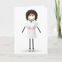 Stick Figure Girl Breast Cancer Survivor