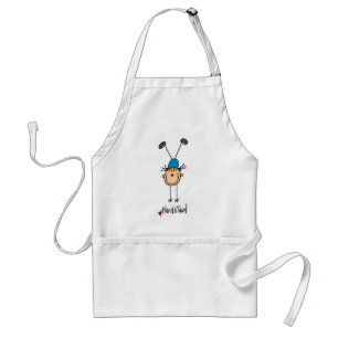 Stick Figure Girl Doing Handstands Apron