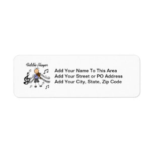 Stick Figure Girl Fiddle Player Tshirts and Gifts