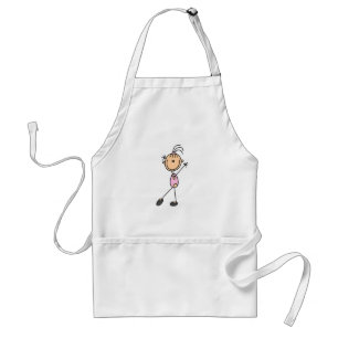 Stick Figure Girl Gymnast Tshirts and Gifts Standard Apron