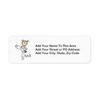 Stick Figure Girl Karate T-shirts and Gifts
