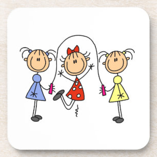 Stick Figure GIrls Jumping Rope Coaster