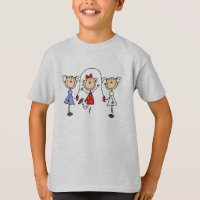 Stick Figure GIrls Jumping Rope