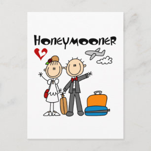 Stick Figure Honeymooner T-shirts and Gifts Postcard