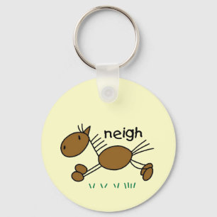Stick Figure Horse Tshirts and Gifts Keychain