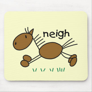 Stick Figure Horse Tshirts and Gifts Mouse Pad