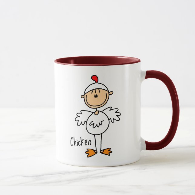 Stick Figure In Chicken Suit Mug (Right)