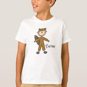 Stick Figure In Raccoon Suit Shirt