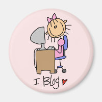 Stick Figure Internet Blogger