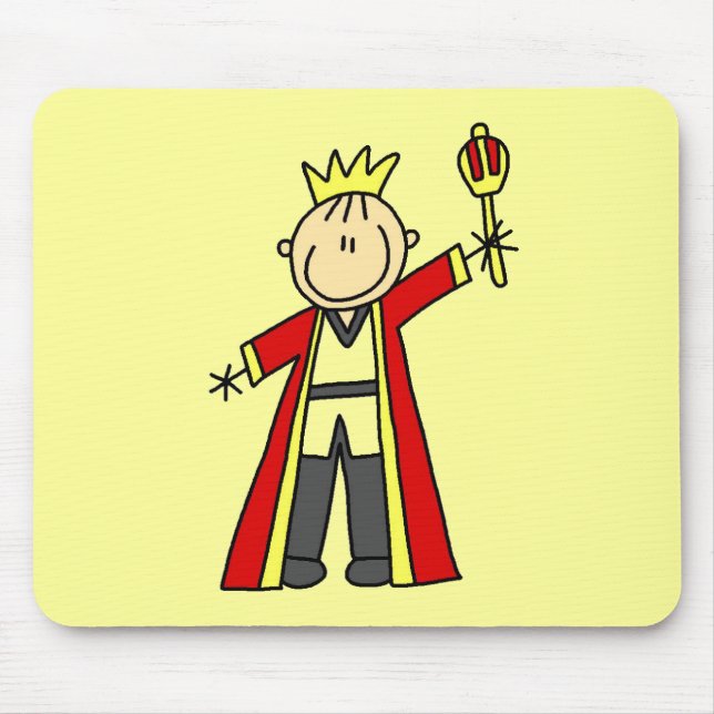 Stick Figure King Mouse Pad (Front)