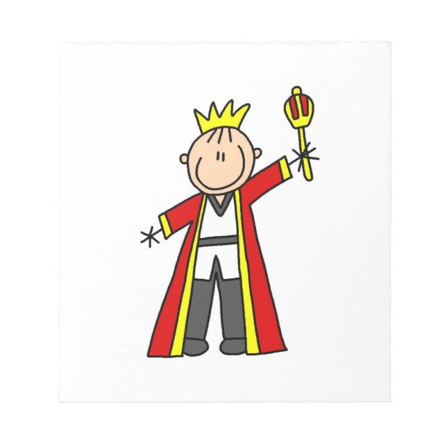 Stick Figure King Notepad (Front)