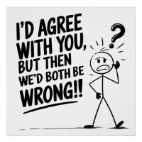 Stick Figure Logic: Agree to Be Wrong?