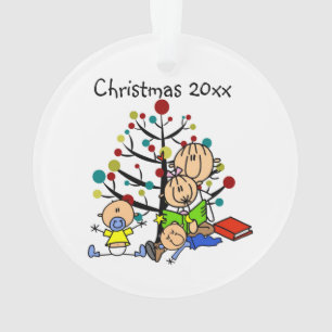 Stick Figure Maman Lecture de l'organisme acryliqu