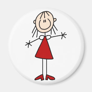 Stick Figure Mom Magnet