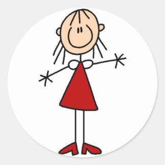 Stick Figure Mom Sticker