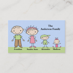 Stick Figure Mommy Calling Cards
