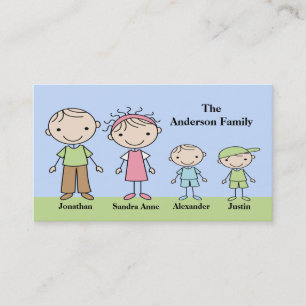 Stick Figure Mommy Calling Cards