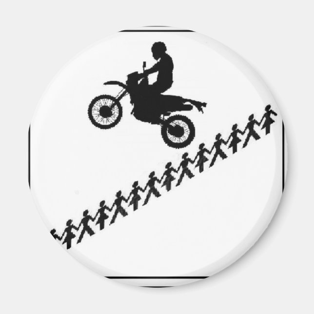 STICK FIGURE MOTOCROSS MAGNET (Front)