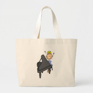 Stick Figure Piano Player Bag