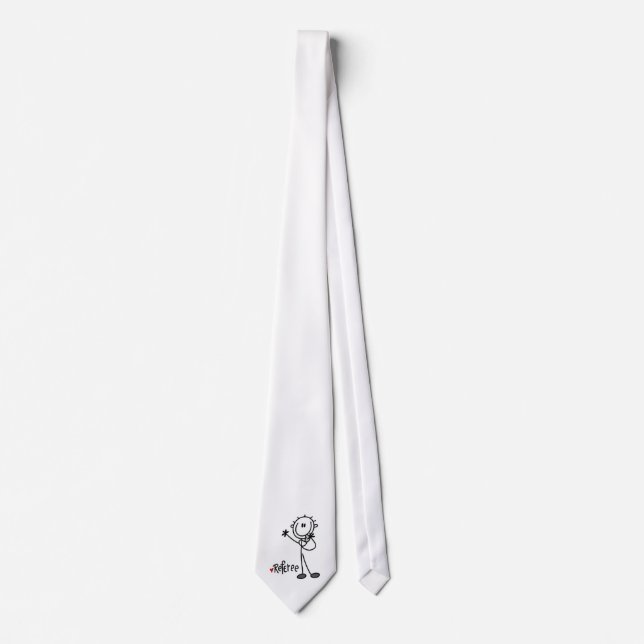 Stick Figure Referee T-shirts and Gifts Tie (Front)