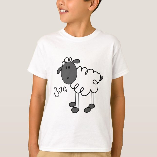 Stick Figure Sheep Tshirts and Gifts (Front)