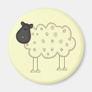 Stick Figure Sheep tshirts and Gifts Magnet