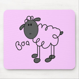 Stick Figure Sheep Tshirts and Gifts Mouse Pad