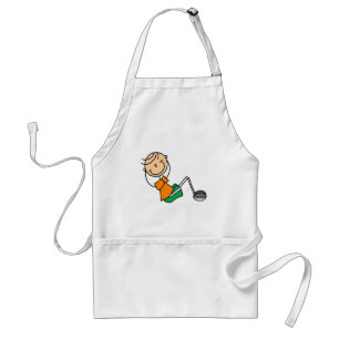 Stick Figure Sit Ups Standard Apron