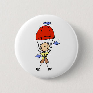 Stick Figure Sky Diver Button