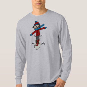 Stick Figure Snowboard T-shirt