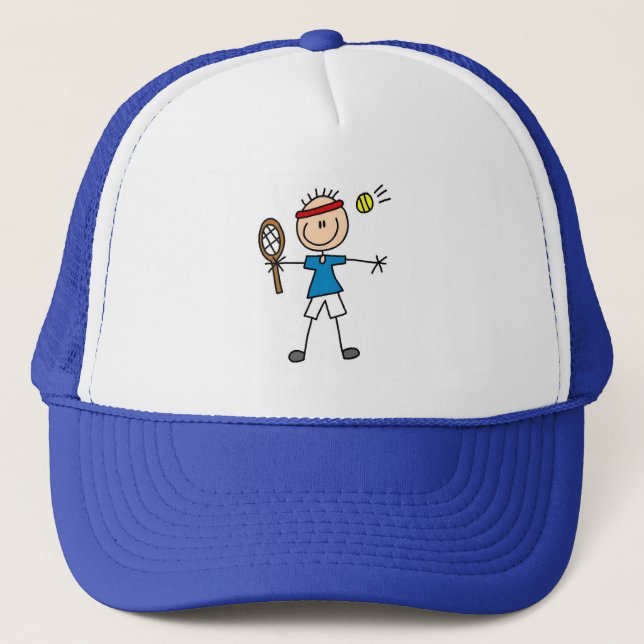 Stick Figure Tennis Hat (Front)