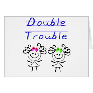 Stick Figure Twin girls