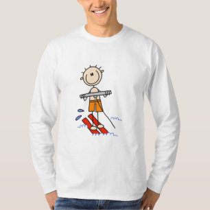 Stick Figure Water Skiing Tshirts and gifts