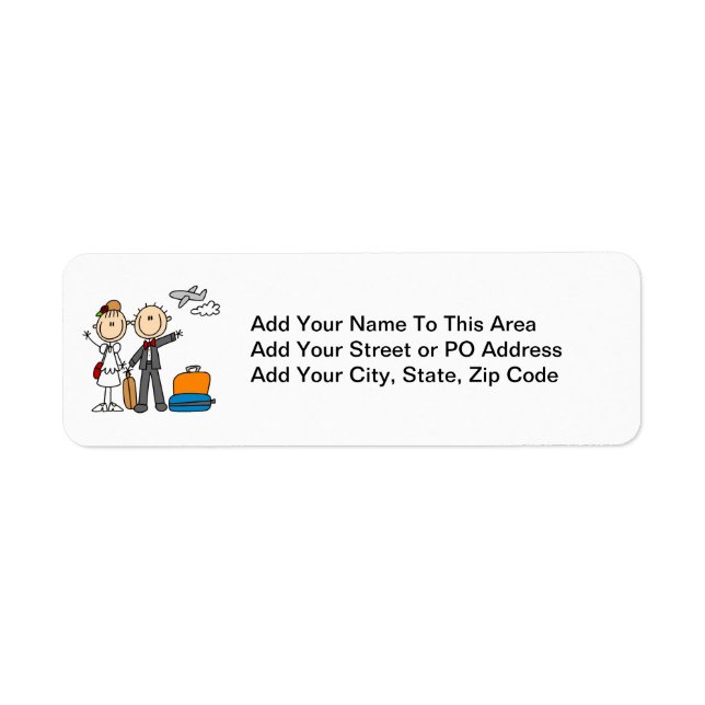 Stick Figure Wedding Honeymoon T-shirts and Gifts (Front)