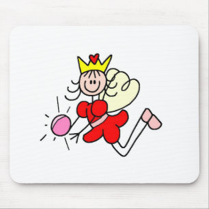 Stick Figure With Crystal Ball Mousepad