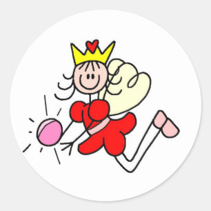 Stick Figure With Crystal Ball Sticker