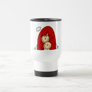 Stick Figures  Tenting Tshirts and Gifts Travel Mug