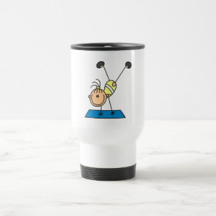 Stick Girl Doing Flips Tshirts and Gifts Travel Mug